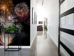Best Kleurrijke vuurwerk design fotobehang Tienerkamer