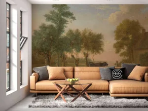 Clearance Koeien in de wei bij een boerderij fotobehang Kunst & Design | Dieren
