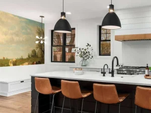 Discount Koeien in de weide fotobehang Dieren | Architectuur