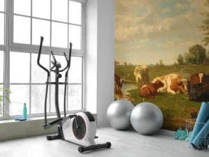 Discount Koeien in de weide fotobehang Dieren | Architectuur