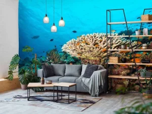Sale Koraalrif op de bodem van de Indische Oceaan fotobehang Dieren