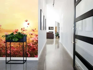 New Kosmos Bloem tijdens Zonsondergang fotobehang Bloemen