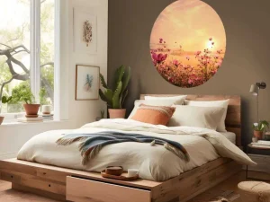 New Kosmos Bloem tijdens Zonsondergang fotobehang Bloemen