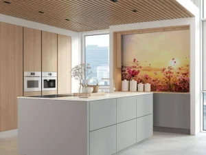 New Kosmos Bloem tijdens Zonsondergang fotobehang Bloemen
