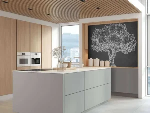 Sale Krijttekening van een olijfboom fotobehang Gang | Bloemen