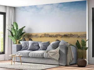 Clearance Kudde zebra's in Kenia fotobehang Dieren