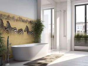 Clearance Kudde zebra's in Kenia fotobehang Dieren