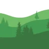 Hot Landscape Groen Kinderkamer