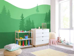 Hot Landscape Groen Kinderkamer
