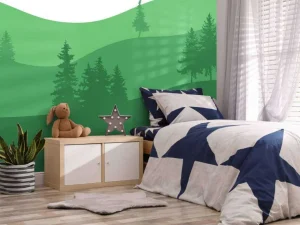 Hot Landscape Groen Kinderkamer