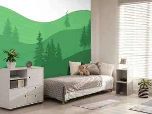 Hot Landscape Groen Kinderkamer