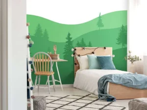 Hot Landscape Groen Kinderkamer