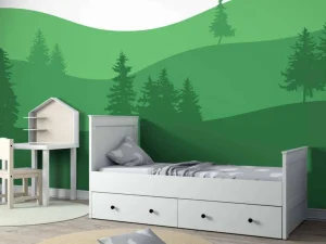 Hot Landscape Groen Kinderkamer