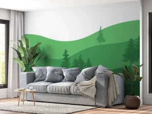 Hot Landscape Groen Kinderkamer