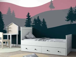 Sale Landscape Roze Kinderkamer