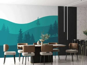 Hot Landscape Turquoise Kinderkamer