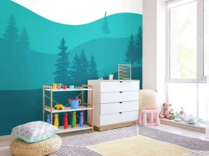 Hot Landscape Turquoise Kinderkamer