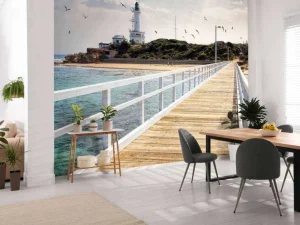 Online Lange brug in Australië fotobehang Architectuur