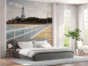 Online Lange brug in Australië fotobehang Architectuur