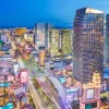 Hot Las Vegas verlicht fotobehang Architectuur