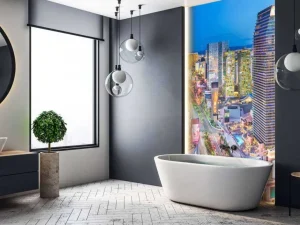 Hot Las Vegas verlicht fotobehang Architectuur