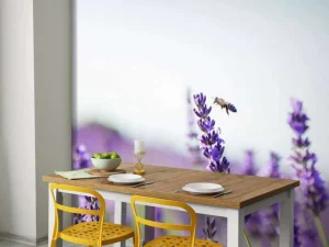 Outlet Lavendel steel close-up fotobehang Bloemen