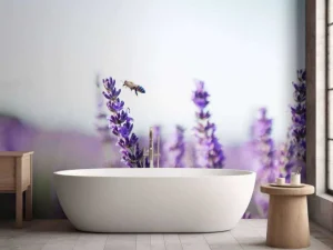 Outlet Lavendel steel close-up fotobehang Bloemen