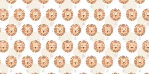 Best Leeuwen patroon Kinderkamer