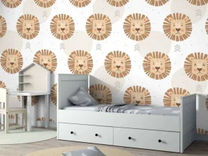 Best Leeuwen patroon Kinderkamer