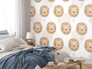 Best Leeuwen patroon Kinderkamer