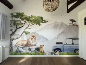Fashion Leeuwen safari Kinderkamer | Dieren