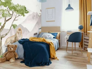 Fashion Leeuwen safari Kinderkamer | Dieren
