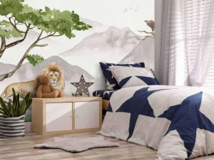 Fashion Leeuwen safari Kinderkamer | Dieren