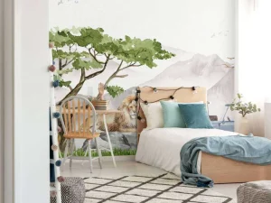 Fashion Leeuwen safari Kinderkamer | Dieren