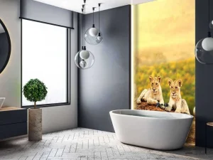Outlet Leeuwenwelpen wachten op hun moeder fotobehang Tienerkamer | Hobbykamer