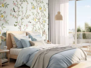 Outlet Lemon Tree Chinoiserie - White Bloemen