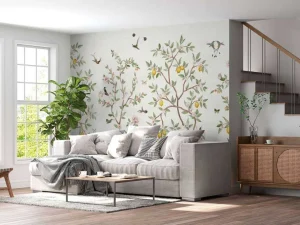 Outlet Lemon Tree Chinoiserie - White Bloemen