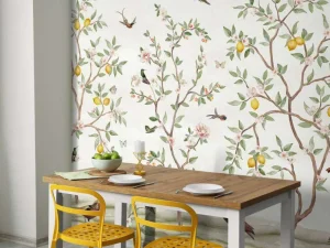 Outlet Lemon Tree Chinoiserie - White Bloemen