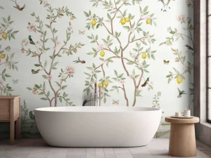Outlet Lemon Tree Chinoiserie - White Bloemen