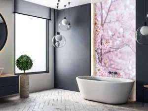 Outlet Lichte Bloesem in Korea fotobehang Bloemen