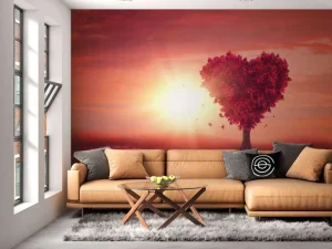 Sale Liefdevol landschap fotobehang Kinderkamer | Bloemen