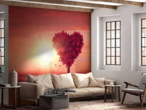 Sale Liefdevol landschap fotobehang Kinderkamer | Bloemen