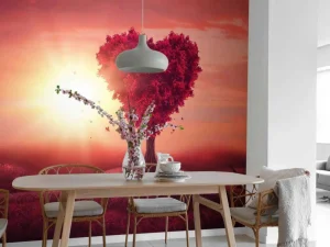 Sale Liefdevol landschap fotobehang Kinderkamer | Bloemen