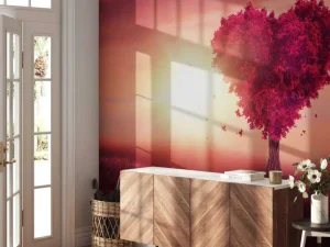 Sale Liefdevol landschap fotobehang Kinderkamer | Bloemen