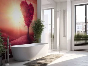 Sale Liefdevol landschap fotobehang Kinderkamer | Bloemen