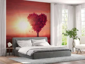 Sale Liefdevol landschap fotobehang Kinderkamer | Bloemen