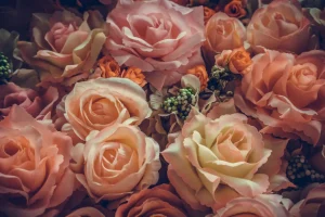 Outlet Liefdevol rozenboeket fotobehang Tienerkamer | Bloemen