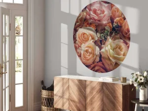 Outlet Liefdevol rozenboeket fotobehang Tienerkamer | Bloemen