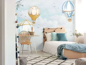 Best Luchtballonnen blauw Kinderkamer