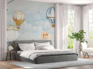 Best Luchtballonnen blauw Kinderkamer